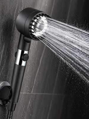 Mixsa Lüx Premium 3 Fonksiyonlu Stop Düğmeli Masaj Özellikli Turbo Duş Başlığı Su Tasarruflu Başlık