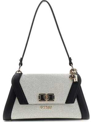 Guess Siyah - Bej Kadın Çapraz Çanta HWAG9719190