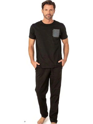 Pierre Cardin 6075 Erkek Penye Pijama 25Y