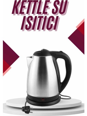 Uravas Store Çelik Su Isıtıcı Kettle Dayanıklı Paslanmaz Çelik Uzun Ömürlü