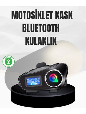 Uravas Store Su Geçirmez Bluetooth 5.3 Kask Kulaklığı 1000MAH Bataryalı