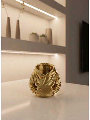 Prativas Dekoratif Gold Hoodie Kalemlik 10X10 cm