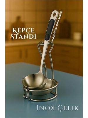 Renas Store Hsnet Inox Kepçe Standı - Kaşık Kepçe Standı- Profesyonel Şef Tasarımı