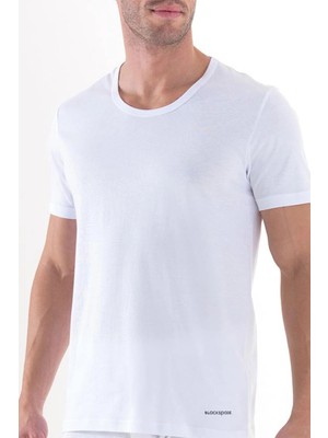 Blackspade Erkek T Shirt Loose Fit Beyaz XXL-9217-