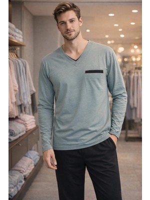 Dorelux Fit Cotton Düğmeli Yaka Pijama Takımı %100 Saf Pamuk Kumaş