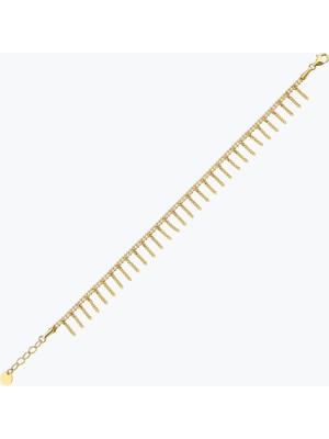 Goldium Jewellery Tasarım Mini Gurmet Zincir Detaylı Bileklik