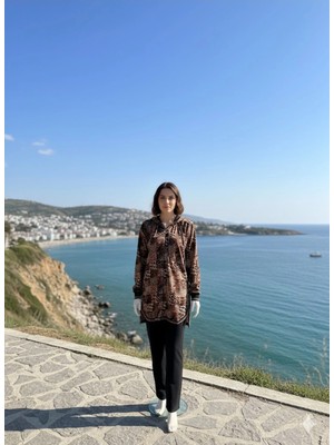 Sementa Tam Fermuarlı Tunik Boy Kadife Eşofman Takım