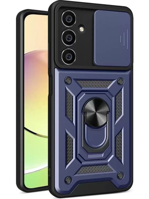 Prativas Newface Galaxy A35 5g Kılıf Pars Lens Yüzüklü Silikon - Lacivert