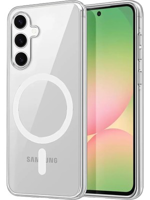 Prativas Newface Galaxy S25 Fe Combo Sert Şeffaf Magsafe Kapak - Şeffaf