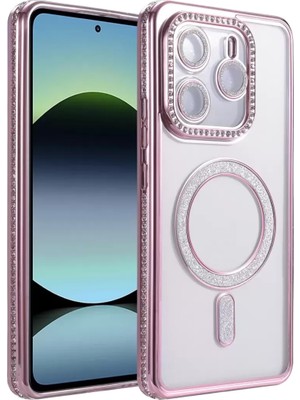 Prativas Newface Redmi Note 14 4g Joke Simli Magneticsafe Kılıf - Pembe