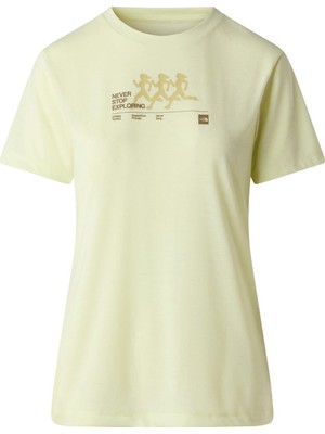 The North Face W Bıtmap Sılhouette Short Sleeves Tee-Gr Kadın Tişört NF0A8G0CG6O1