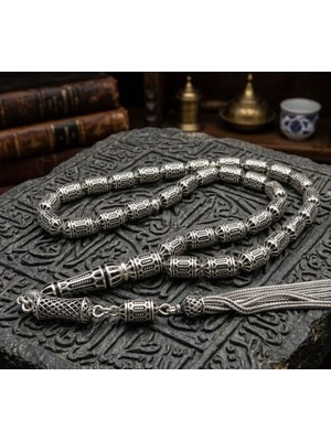 Blackcraft Gümüş Kapsül Kesim Tespih