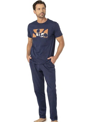 Pierre Cardin 6076 Penye Kısakol Pijama Takım