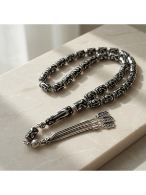 Blackcraft Gümüş Vav Model Tespih