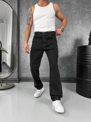 Modefendicom Baggy Kalıp Yüksek Kalite Kot Pantolon