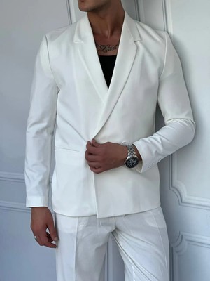 Modefendicom 2 Düğme Detaylı Oversize Kesim Baggy Takım