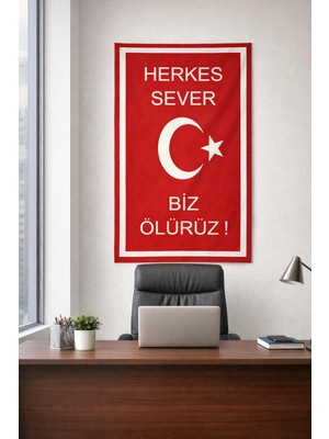 Osmanlı Triko Türk Bayraklı Battaniye-Türkiye-Milli Takım-Ay Yıldız -Türkiye Yazılı Battaniye-