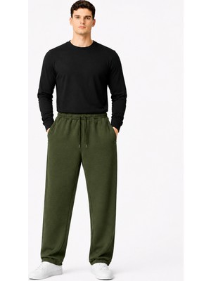 Packho Unisex Kalın Üç Iplik Şardonlu Eşofman Altı – Oversize Rahat Kesim