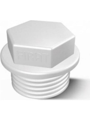 GF Hakan Plastik Gf-Hakan Plastik 25 Mm.pprc Kör Tapa Beyaz (50 Ad.lik Paket)
