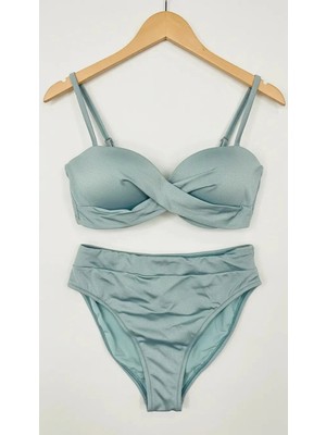 Pierre Cardin Bonie Dolgulu Straplez Yüksek Bel Bikini Takım