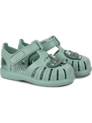 Igor Tobby Croco Çocuk Timsah Desenli Sandalet - Yeşil S10371-361