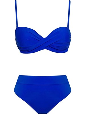 Pierre Cardin Bonie Dolgulu Straplez Yüksek Bel Bikini Takım
