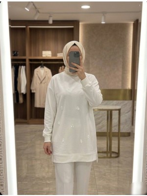 Azram Fashion Kadın Damla Desenli Tunik