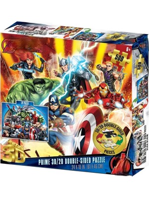 Uravas Store Mey Ithalat® Prime 3D Çift Taraflı Puzzle 500 Parça