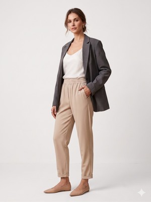 Moda İlgi Modailgi Beli Lastikli Pantolon 40144