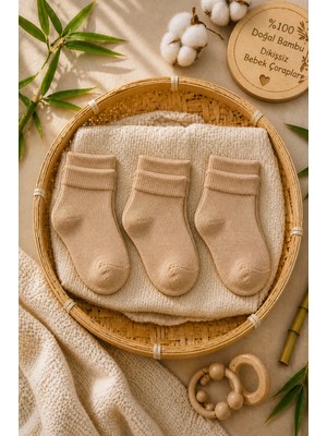 Pico Baby 3'lü Bambu Terletmeyen Bebek & Çocuk Patik Çorap