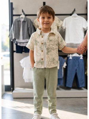 Ecoo Kids Müslin Gömlekli Erkek Çocuk 3 Lü Takım