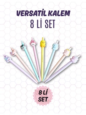 Ceylan Kırtasiye 8 Li Versatil Kalem Seti 0,7 mm Uçlu Kalem Seti (8 Li Set)