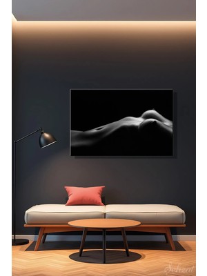 Şehzat Nü Kadın Yatay Tekli Kanvas Duvar Tablosu Salon Yatak Odası Ofis Cafe