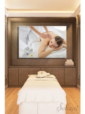 Şehzat Yatay Tekli Kanvas Duvar Tablosu Modern Salon Yatak Odası Ofis Spa Masaj Salonu Relaks