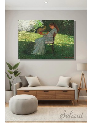 Şehzat Yatay Kanvas Duvar Tablosu Salon Yatak Odası Ofis Winslow Homer The Butterfly Kelebek