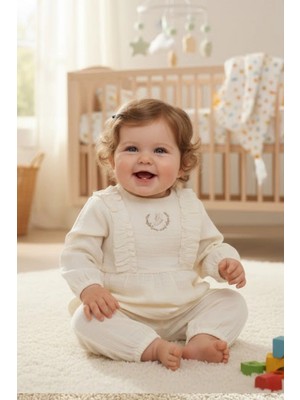 Biorganic Feelıng Sweatshırt And Trousers 2'li Bebek Takımı 59823