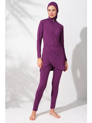 Pierre Cardin Uzunkollu Fermuarlı Uzunkollu Fermuarlı Tesettür Mayo 231914_MOR