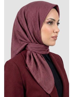 Hadiora Kadın Gül Kurusu Deluxe Bambu Crush Eşarp