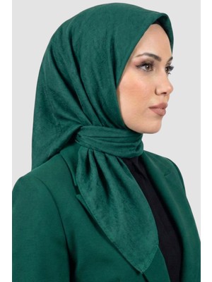 Hadiora Kadın Petrol Yeşili Deluxe Bambu Crush Eşarp