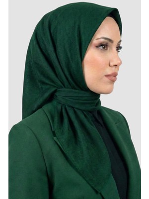 Hadiora Kadın Zümrüt Yeşili Deluxe Bambu Crush Eşarp