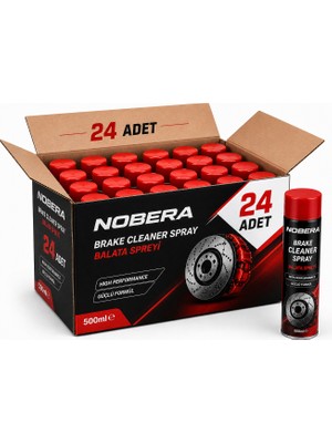 Nobera 24’lü Toptan Balata Spreyi 500ML x 24 Adet Fren Balata Spreyi Mega Paket