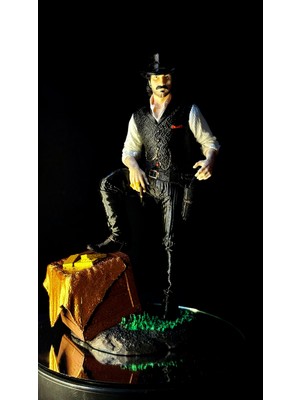 Arez Figür Red Dead Redemption Dutch Van Der Linde Figür 24 cm El Boyama Koleksiyonluk Dekoratif 3D Baskı