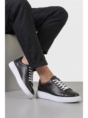 Pisagor PS-581 Erkek Hakiki Deri Sneakers Spor Ayakkkabı