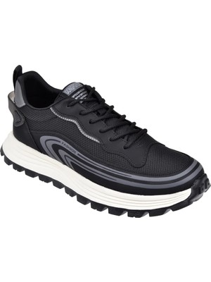 Voyager Bağcıklı Anorak Erkek Spor Ayakkabı Sneaker VOY-274   Siyah