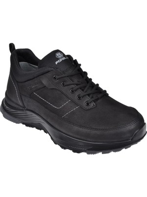 Forelli Hakiki Deri Waterproof Erkek Ayakkabı For-Grant   Siyah Nubuk