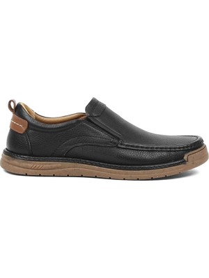 Celal Gültekin Erkek Siyah Deri Sneaker