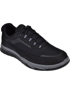 Best Of Pullman Lastikli Erkek Spor Ayakkabı Sneaker DUM-2074   Siyah