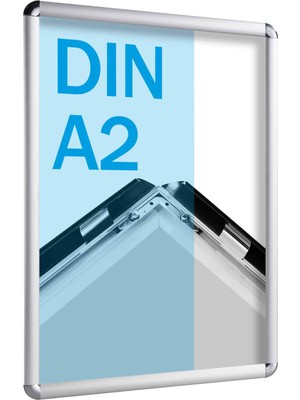 Arte Display A2 Alüminyum Çerçeve Rondo Köşe 2li Paket