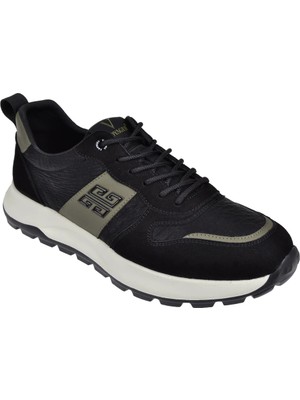 Voyager Hafif Tabanlı Erkek Spor Ayakkabı Sneaker VOY-435   Siyah