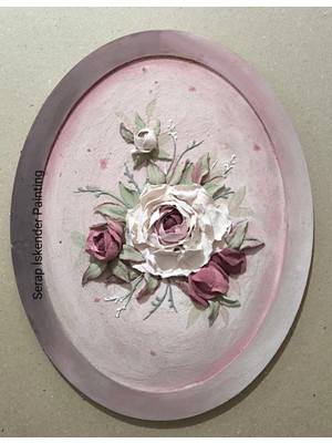 Serap İskender Painting Gül Bahçesi Tablo 45X36CM